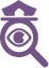 accountability accountability icon with eye inside magnifying glass