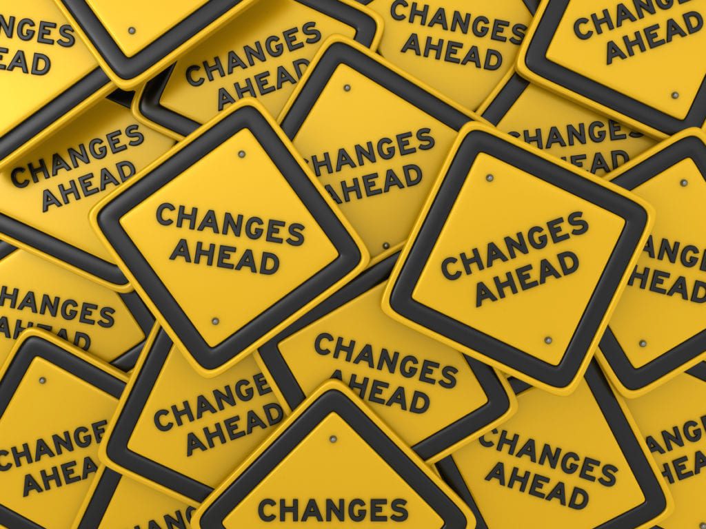 changes ahead signs