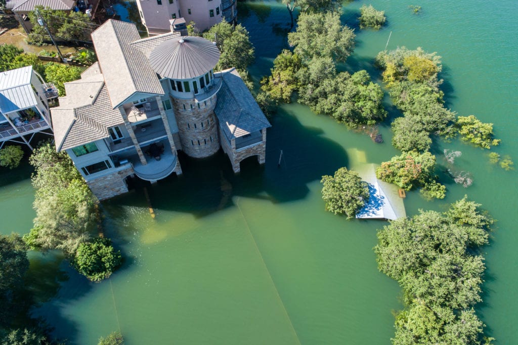 flooded mansion