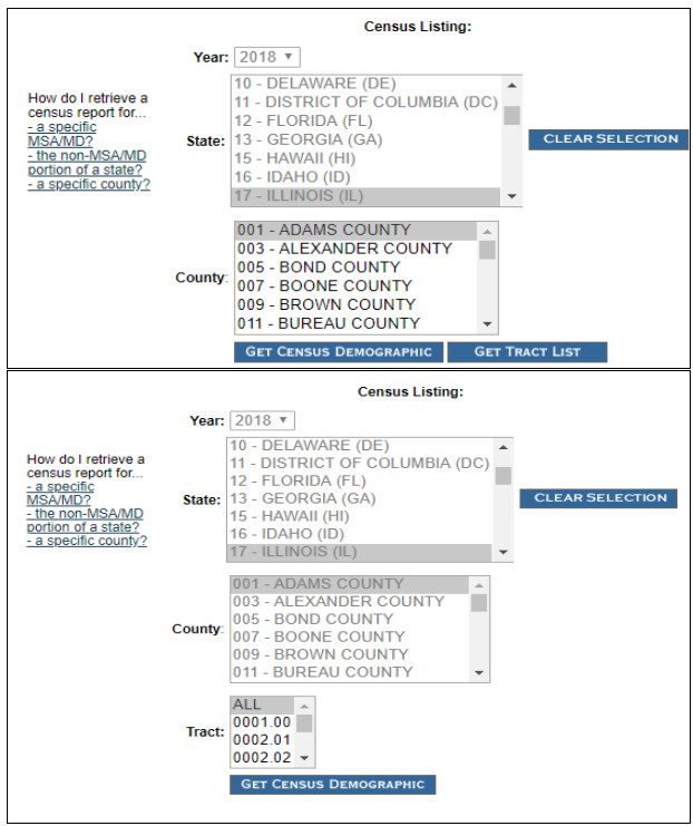 get tract list 