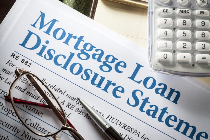 mortgage loan disclosure