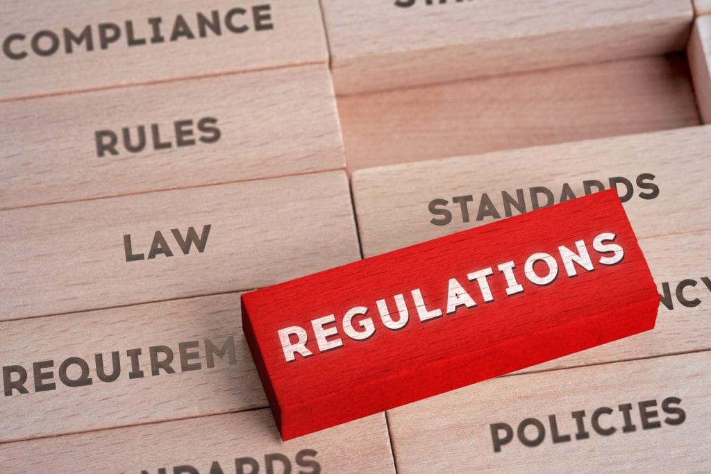 regulations block as piece of a puzzle