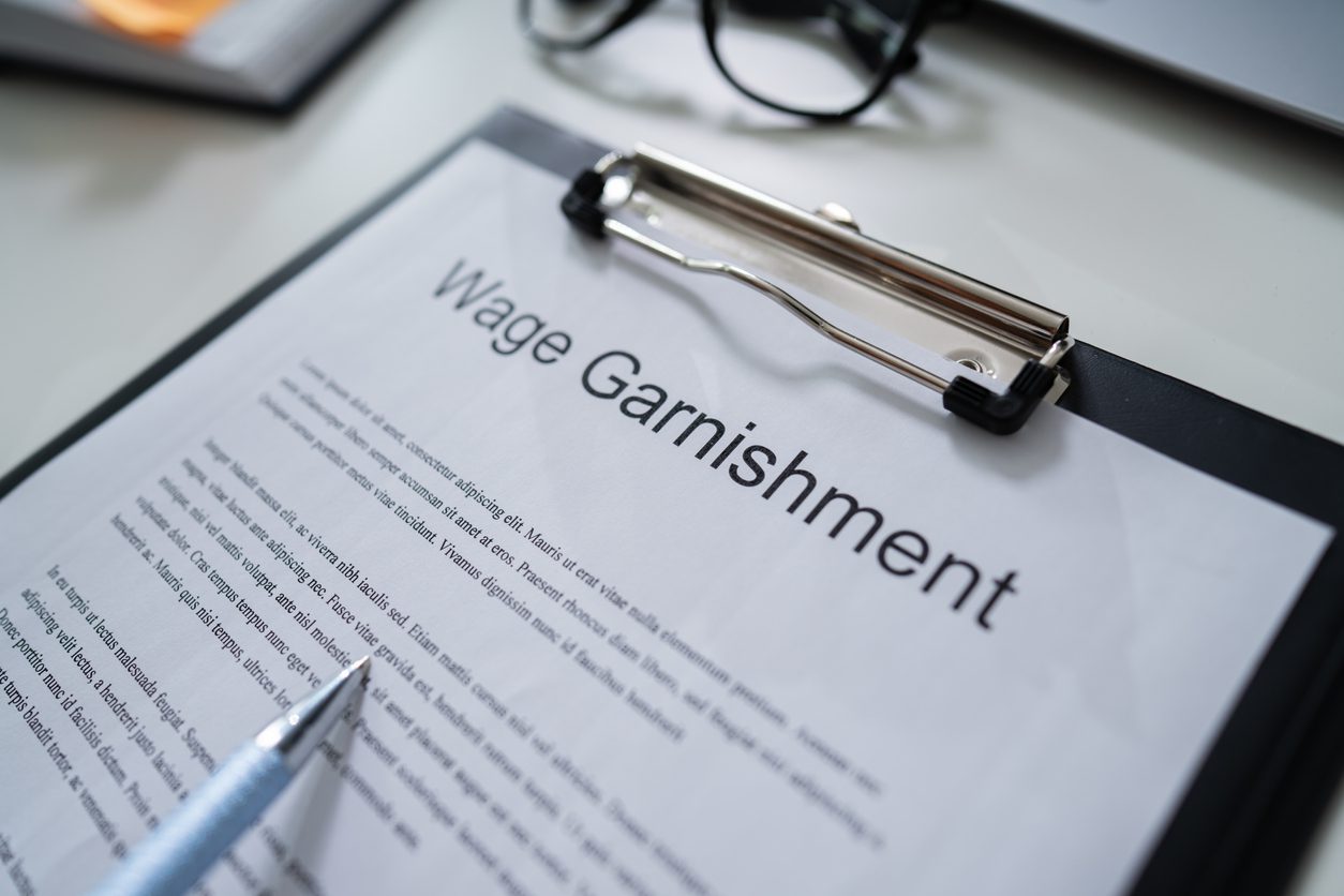 Wage Garnishment Document wage garnishment document
